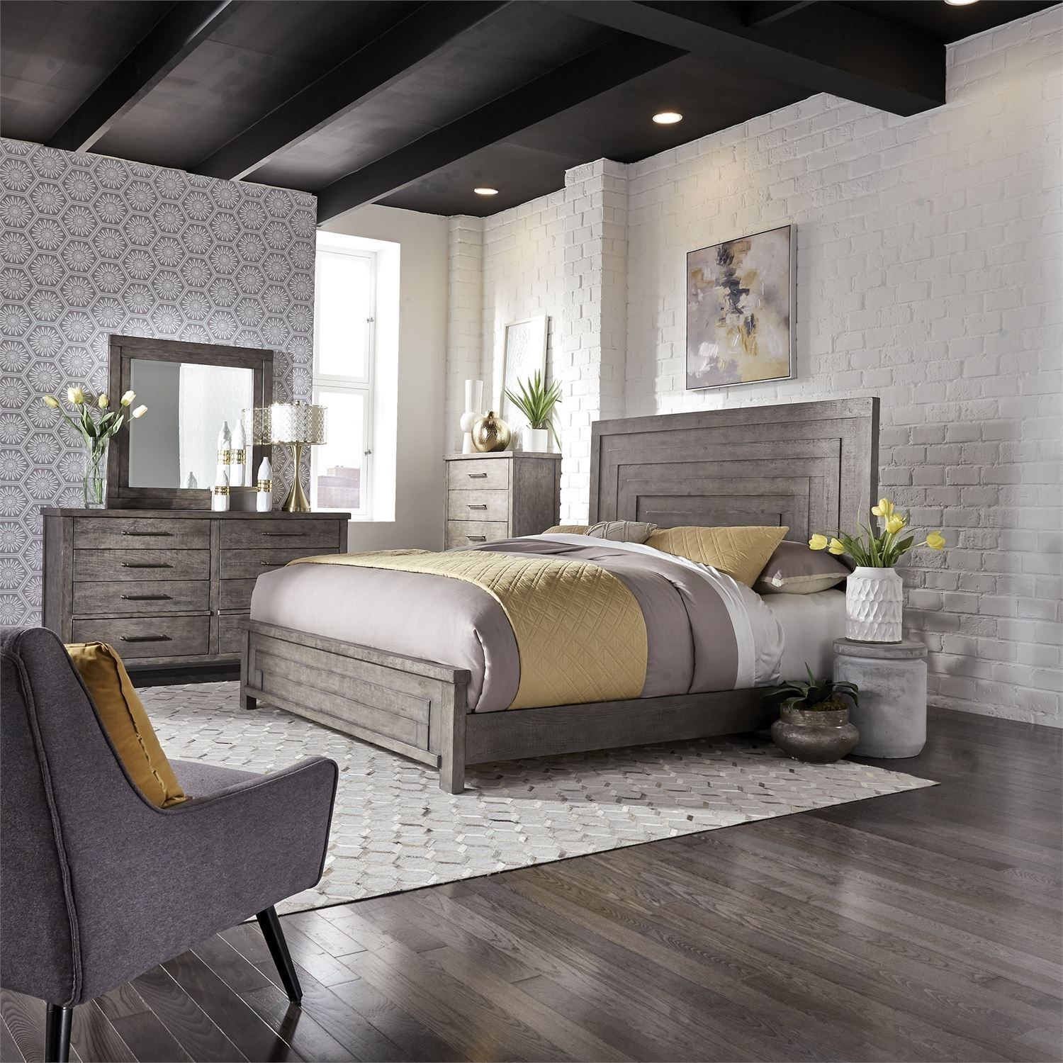 Modern farmhouse new arrivals king bedroom set
